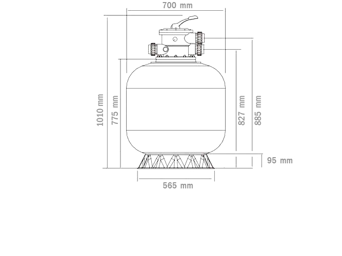Dimensi FG 700 Sand Filter