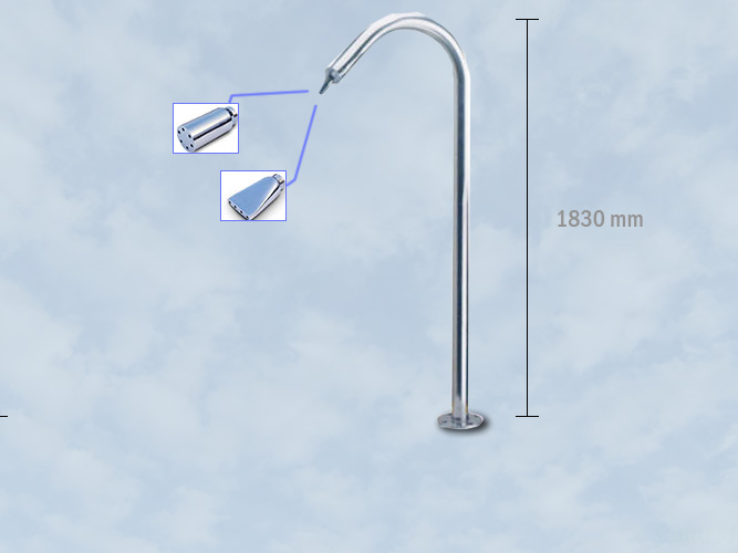 Tiang untuk water massage jet