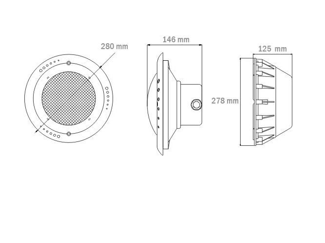 Ukuran dan spesifikasi Lampu halogen 300 watt