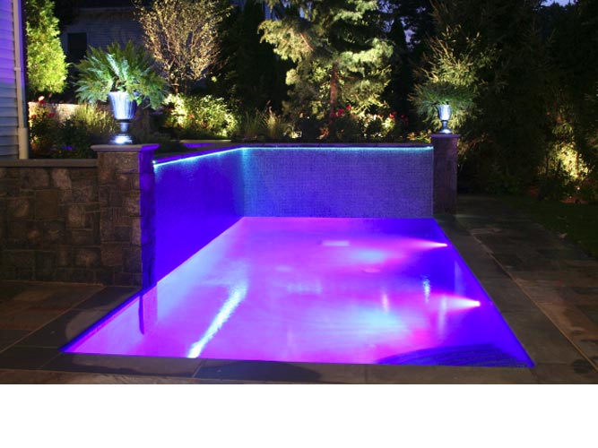 Contoh lampu kolam renang warna warni