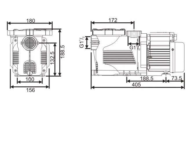 Spesifikasi teknis mesin pompa air sirkulasi 0,5 HP