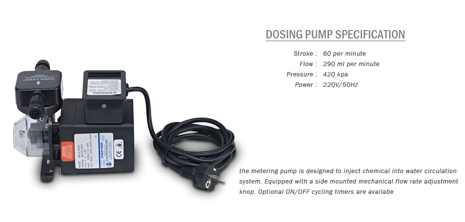 Spesifikasi Dosing Pump untuk kaporit